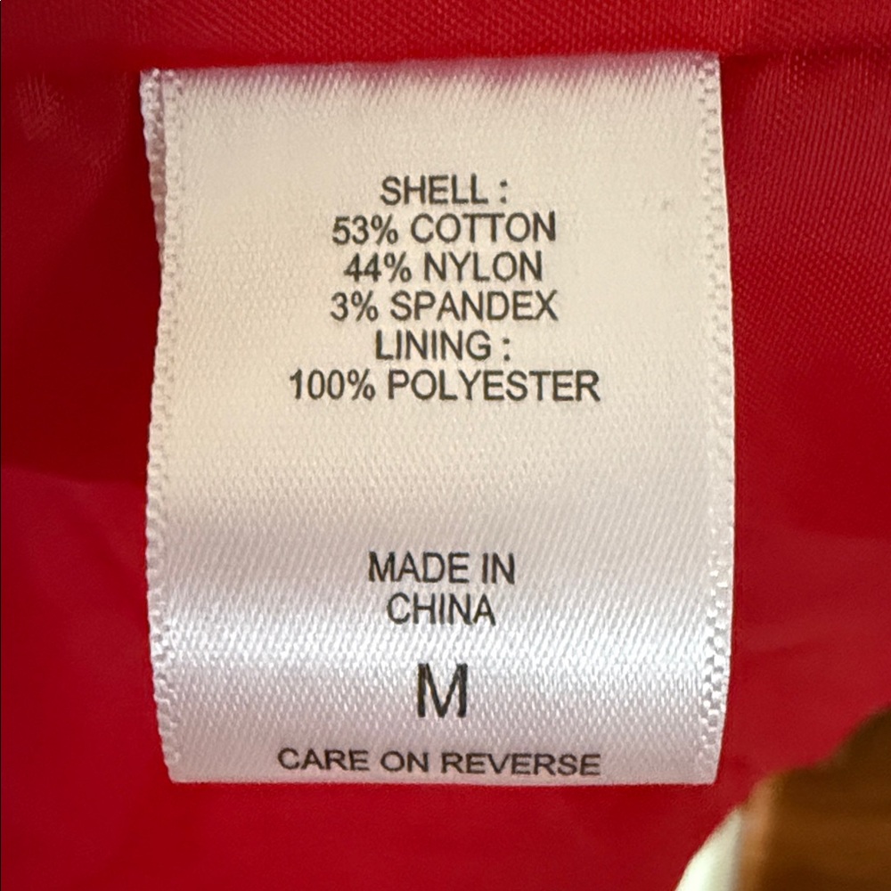 New York & Company Red Double-Breasted Women's trench Coat. Like New! - Picture 3 of 8